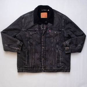 Levi's Denim Jacket Black Oversized XXL